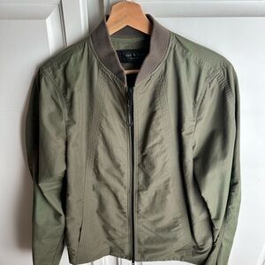 Rag and Bone Full Zip Bomber Flight Jacket Forest Green Men’s Size small S